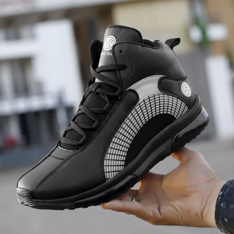 Bacca Bucci Black Superstar 2.0 High-Top Sneakers for Men | Best Price UAE